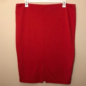 Forever 21 + Red Knit Pencil Skirt 3x